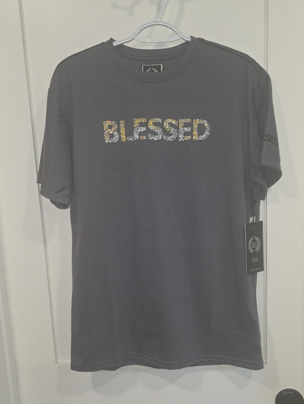 Blessed Graphic Tee - Charcoal Gray